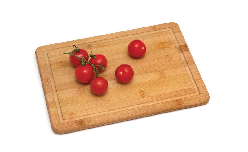 Lipper International Bamboo Wood Kitchen Cutting and Serving Board with Non-Slip Cork Backing, Medium, 13-3/4" x 9-3/4" x 5/8" - Image 3